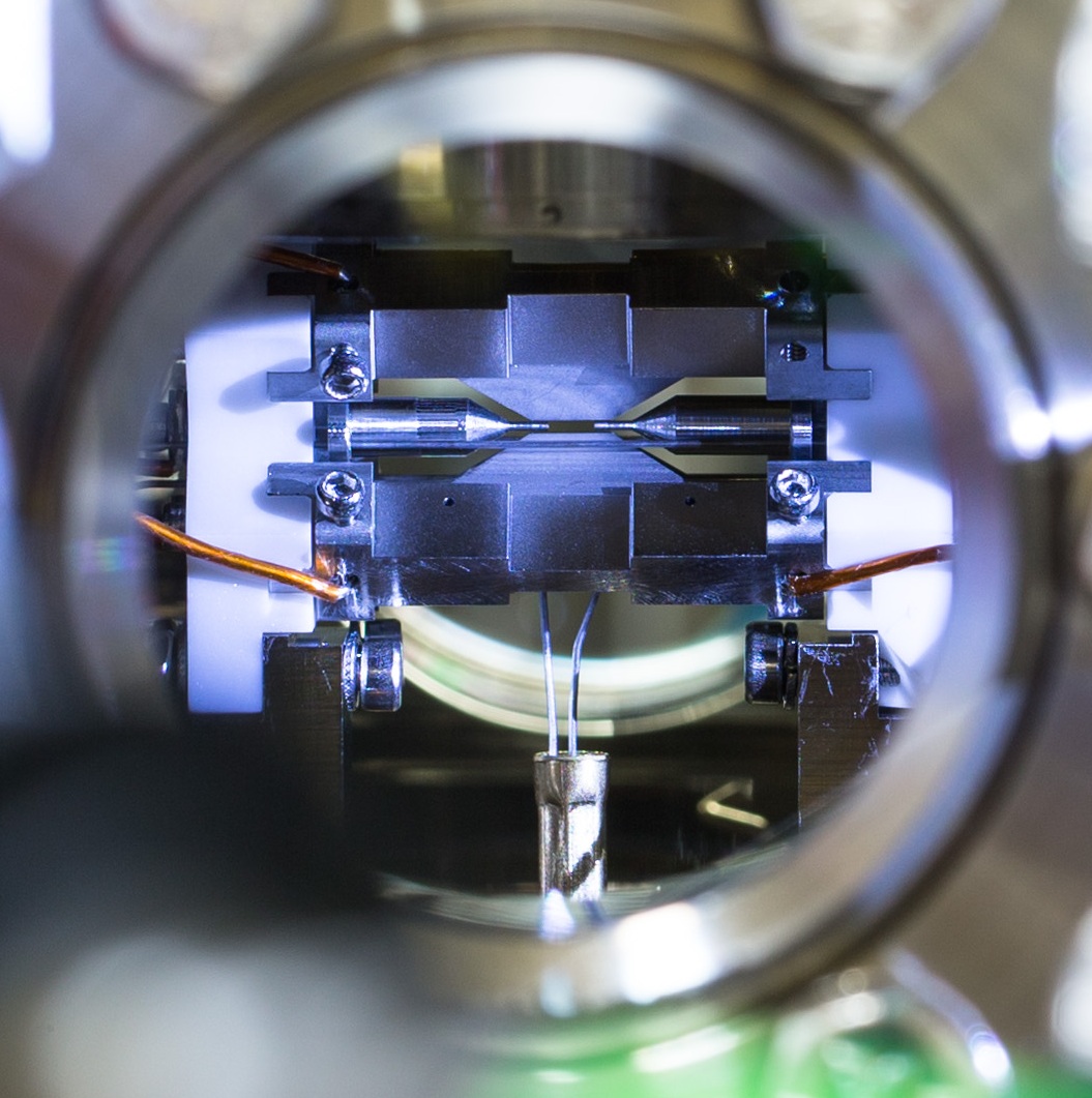 Ion trap for quantum computing, Credit: Lucas Lab, Oxford