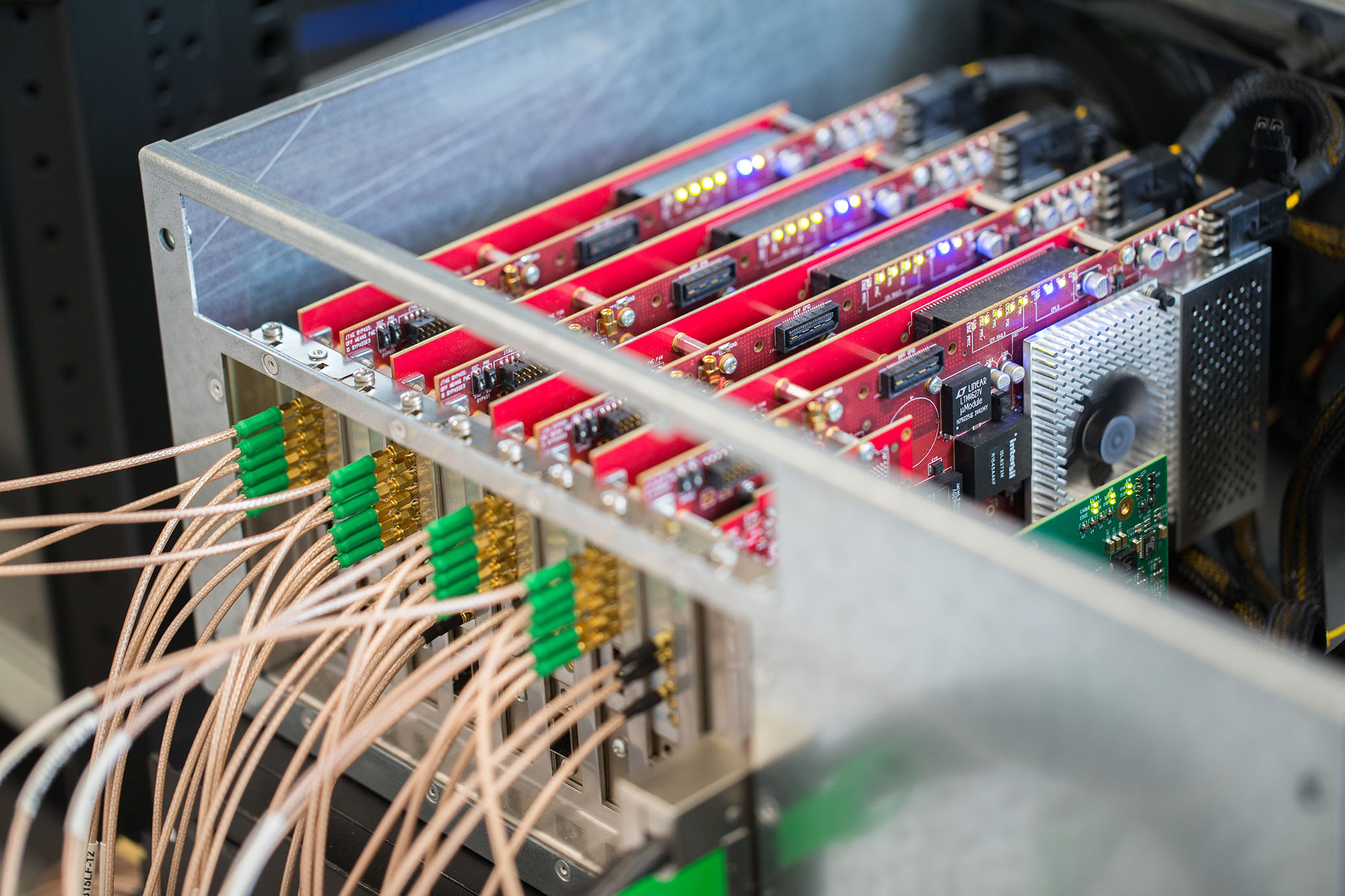 Multi-channel microwave control electronics for superconducting quantum circuits. Credit: David Fisher / NQIT