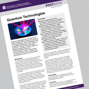 POSTnote on Quantum Technologies