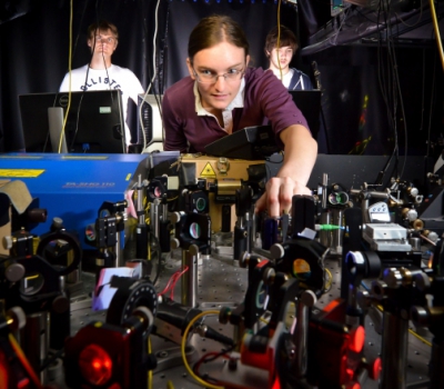 Ion trap experiment at the University of Sussex | Credit: Ion Quantum Technology Group, University of Sussex