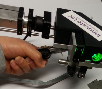 Handheld device for transmitting and receiving quantum cryptographic keys, Credit: Oxford University